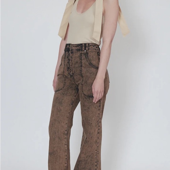 NEW ULLA JOHNSON MILO jeans Size 10 - Picture 4 of 8